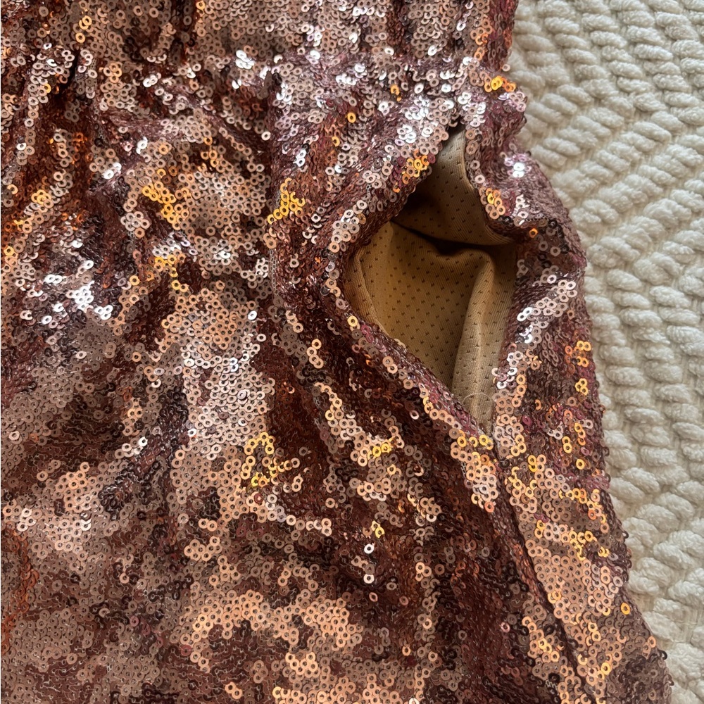 Sequin Drawstring Shorts - Picture 8 of 10
